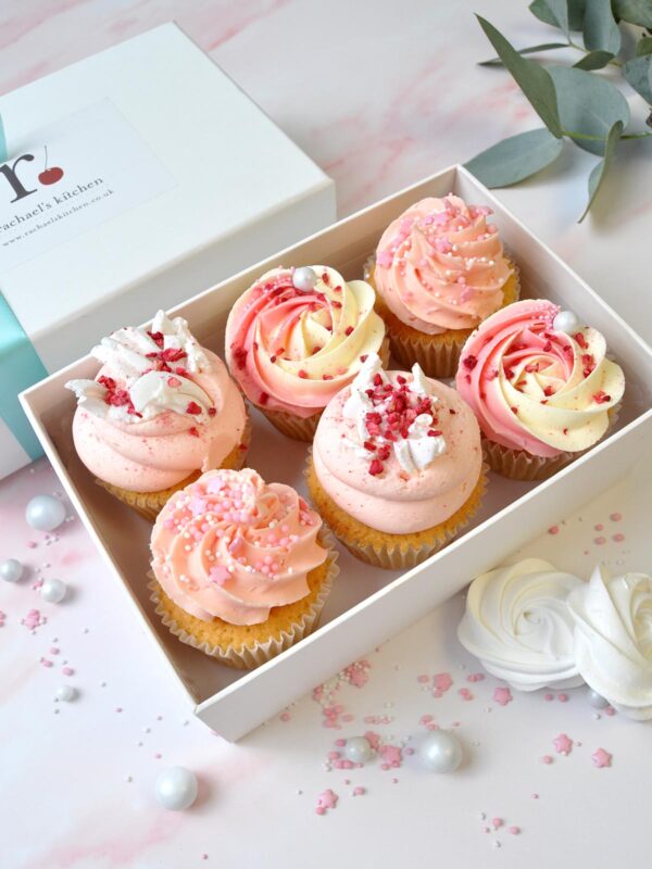 Raspberry Ripple Eton Mess Cupcakes 6 Box