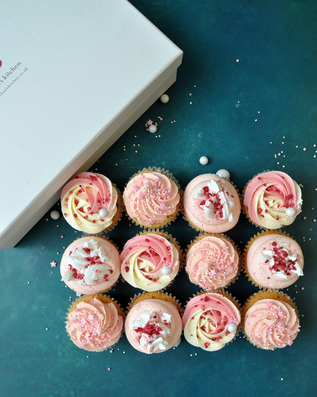 Raspberry Ripple, Coconut & Pink Cupcakes Delivered