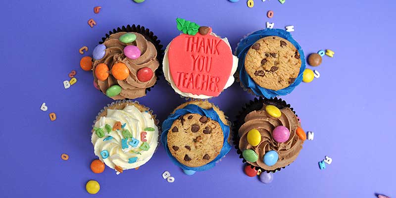Thank you teacher cupcakes delivered